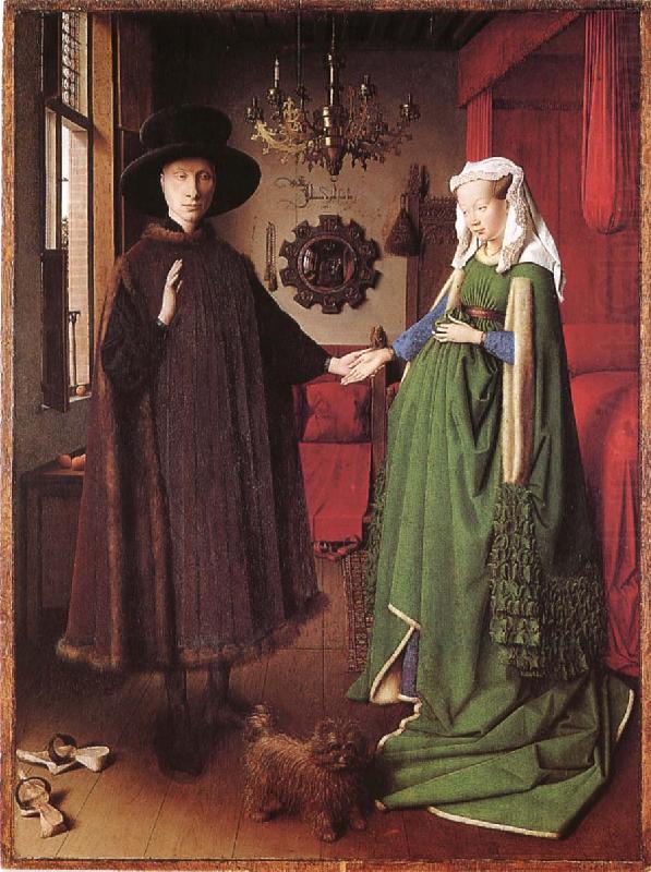 Jan Van Eyck The couple Arnolfinis brollop china oil painting image